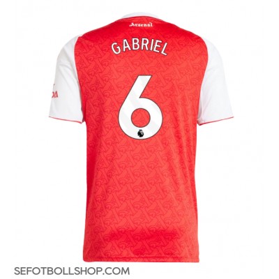 Billiga Arsenal Gabriel Magalhaes #6 Hemma fotbollskläder 2025-26 Kortärmad Billiga Arsenal Gabriel Magalhaes #6 Hemma fotbollskläder 2025-26 Kortärmad